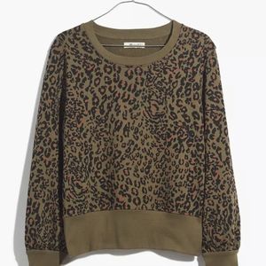 MADEWELL leopard print 🐆 sweatshirt SIZE S